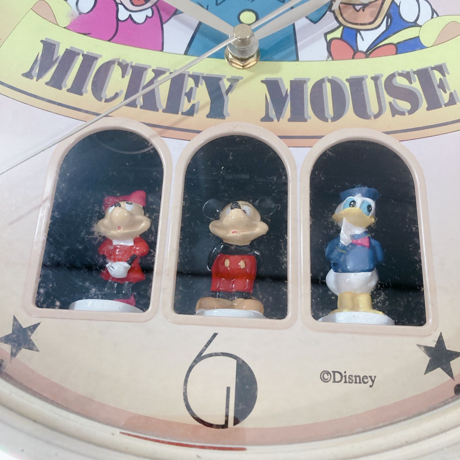 ディズニー 壁掛け時計 からくり時計 ミッキー ミニー ドナルド - メルカリ