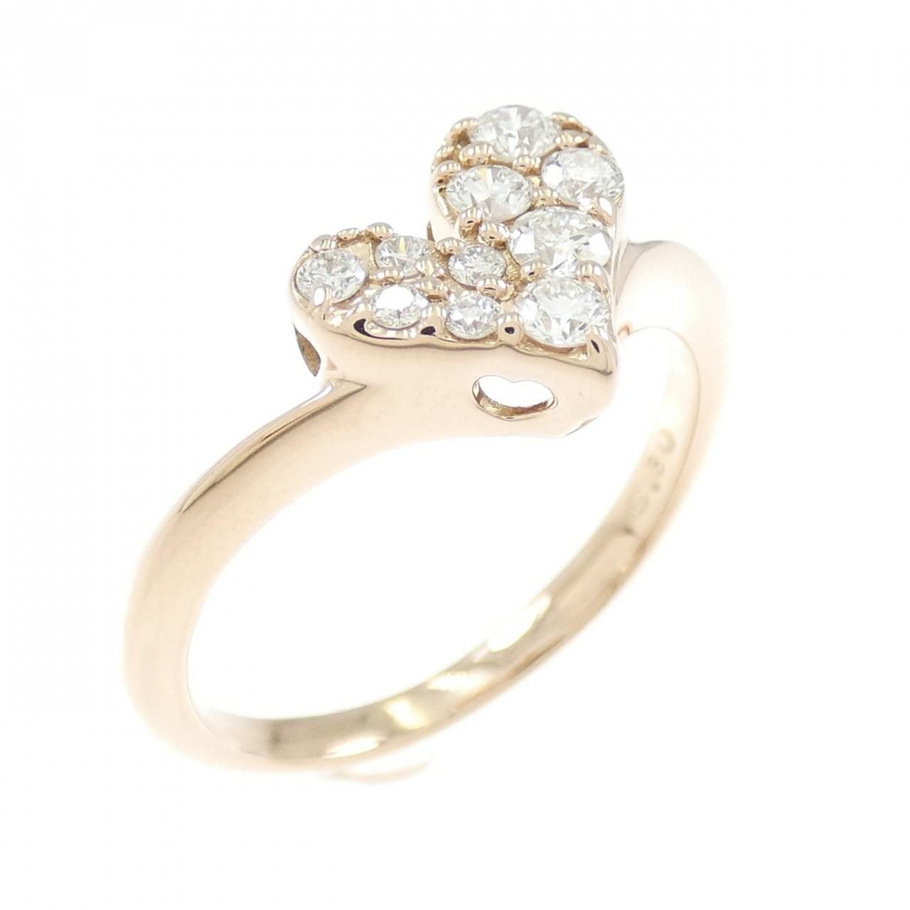 K18WG ダイヤモンド リング 0.30CT K18 ダイヤモンドリング D0.30ct