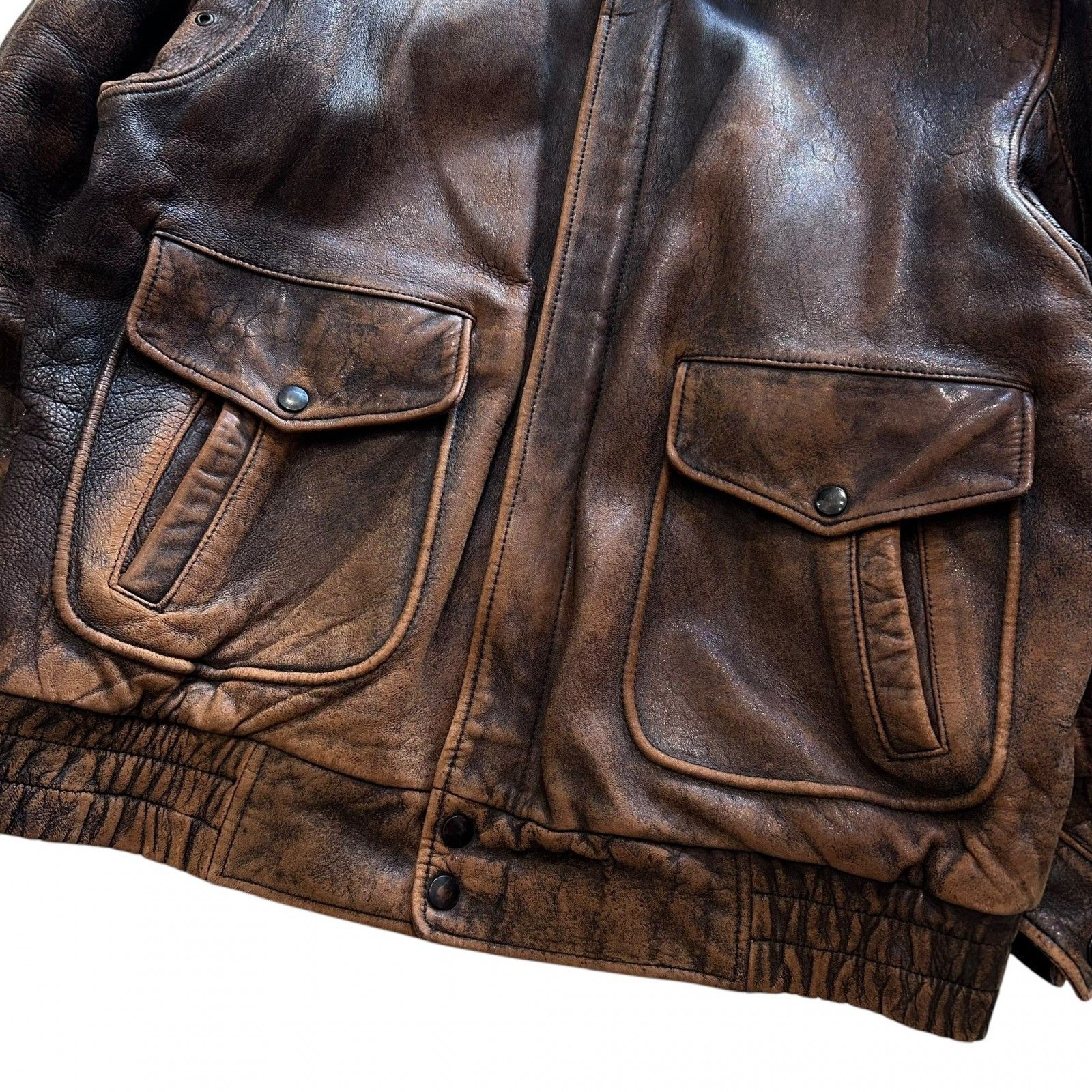 80s 90s A-2 フライトジャケットミリタリー ヴィンテージ レザー 80