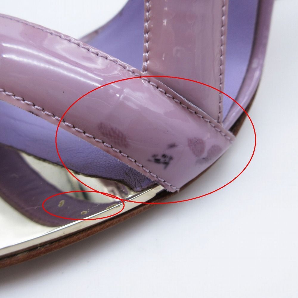 VERSACE ヴェルサーチ サンダル エナメル クリア メデューサ グルカ