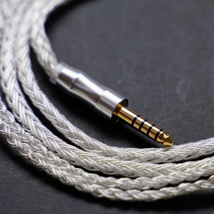 超高評価!最高仕様16芯 希少金メッキケーブル 膨張式mmcx/4.4mm L字 超高評価!最高仕様16芯 希少金メッキケーブル 膨張式mmcx/4.4mm