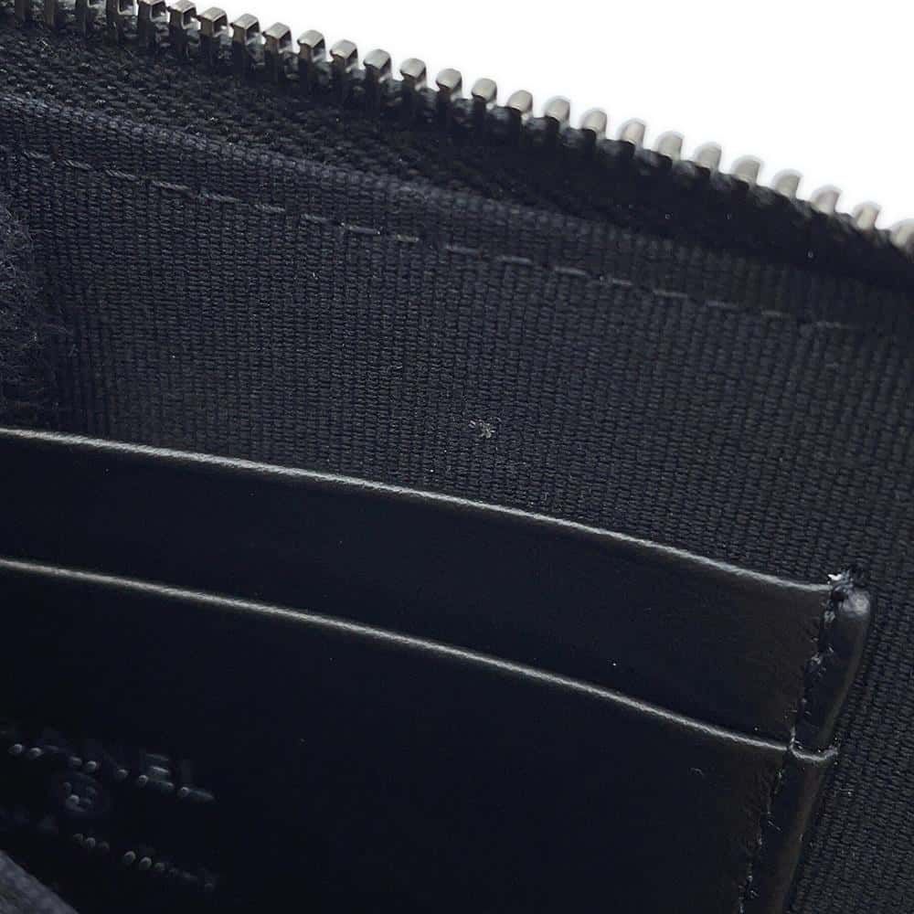 シャネル コインケース ココマーク マトラッセ L字ファスナー  