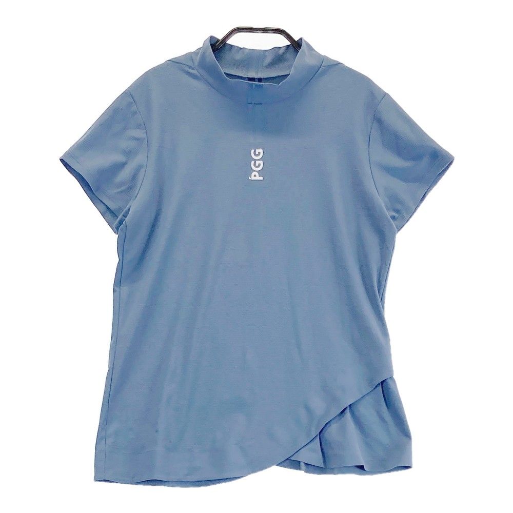 サイズ：1 PGG PEARLY GATES パーリーゲイツ 2023年モデル ハイネック 半袖Tシャツ  ブルー系 [240101342337]# ゴルフウェア レディース ストスト