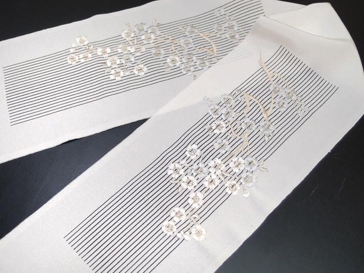 半襟半衿刺繍豪華S-2 ♡万能半衿お値打ち桜重ね1215⑨