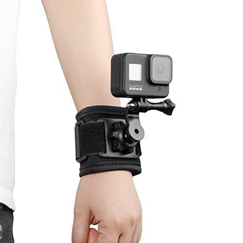 Taisioner360°回転リストストラップマウント 腕マウント GoPro Hero 12111098765 Black、DJIシリーズ、Insta360シリーズなどのアクションカメラに対応