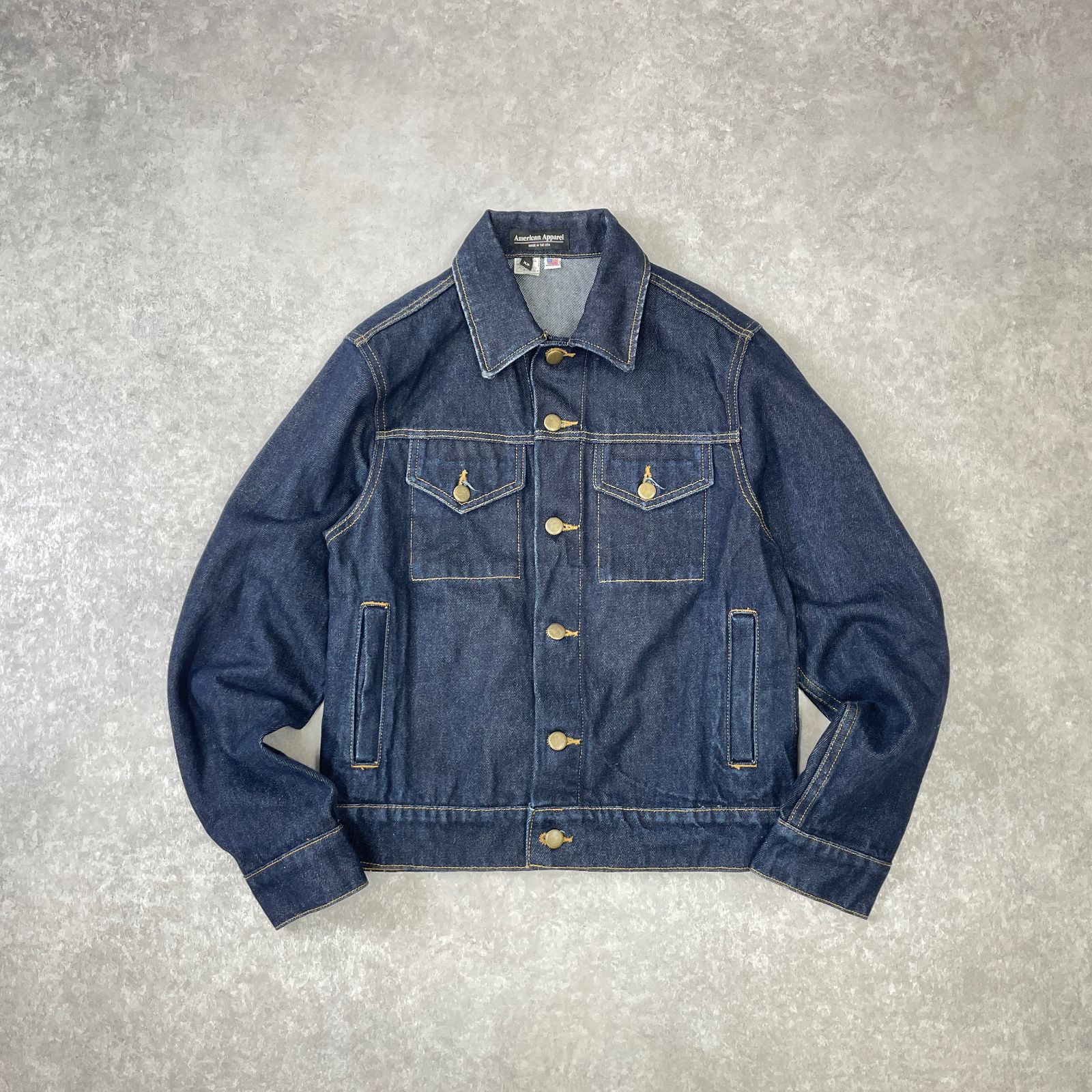 希少 American Apparel デニム ジャケット Gジャン made in USA 