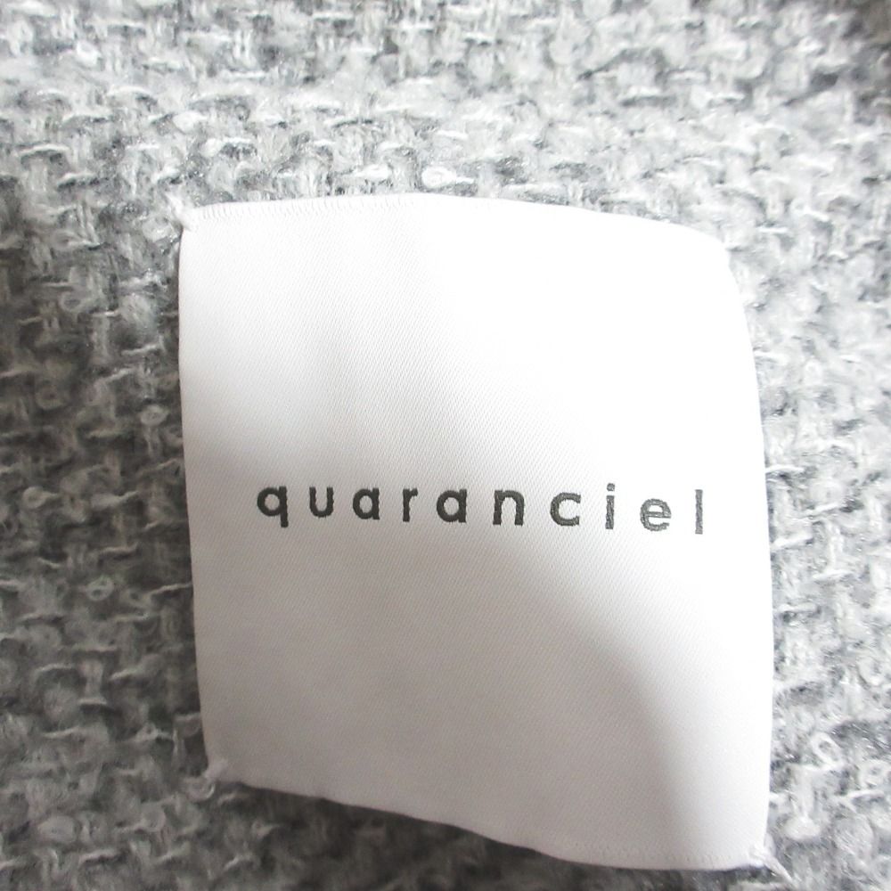 quaranciel ツイード ボンディング コクーン コート グレー 美品 24AW quaranciel カランシエル シップス ツイード