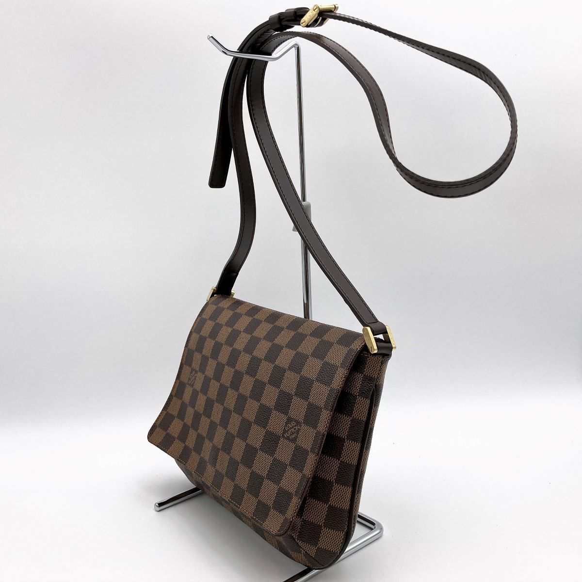 美品 LOUIS VUITTON ルイ・ヴィトン ダミエ ミュゼット・タンゴ ロング