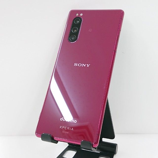 Xperia 5 SO-01M ドコモ レッド 送料無料 ベスト 本体 c14035 即決OK