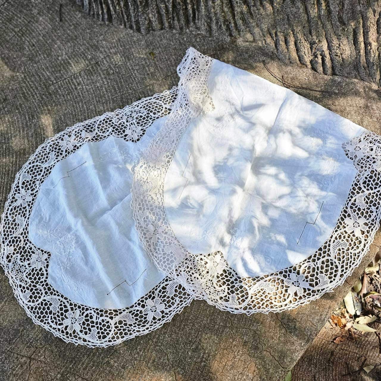 フランス 大判 テーブルクロス リネン 刺繍 花 麻 ベージュ ヴィンテージ フランス 大判 テーブルクロス リネン 刺繍 花 麻 ベージュ