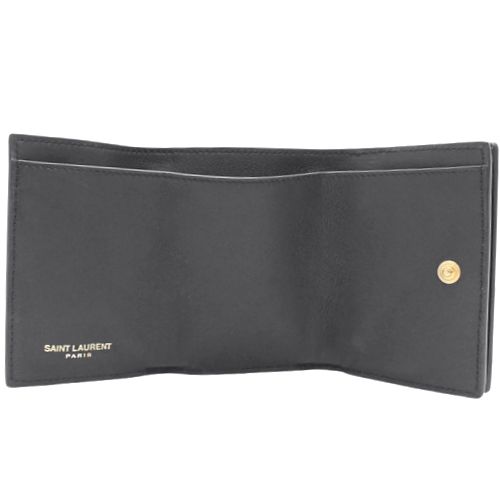 値下げしました サンローラン レザー TGN459996 三つ折り財布 ミニ財布 値下げ！Saint Laurent PARIS サンローラン ミニ財布 値下げしました