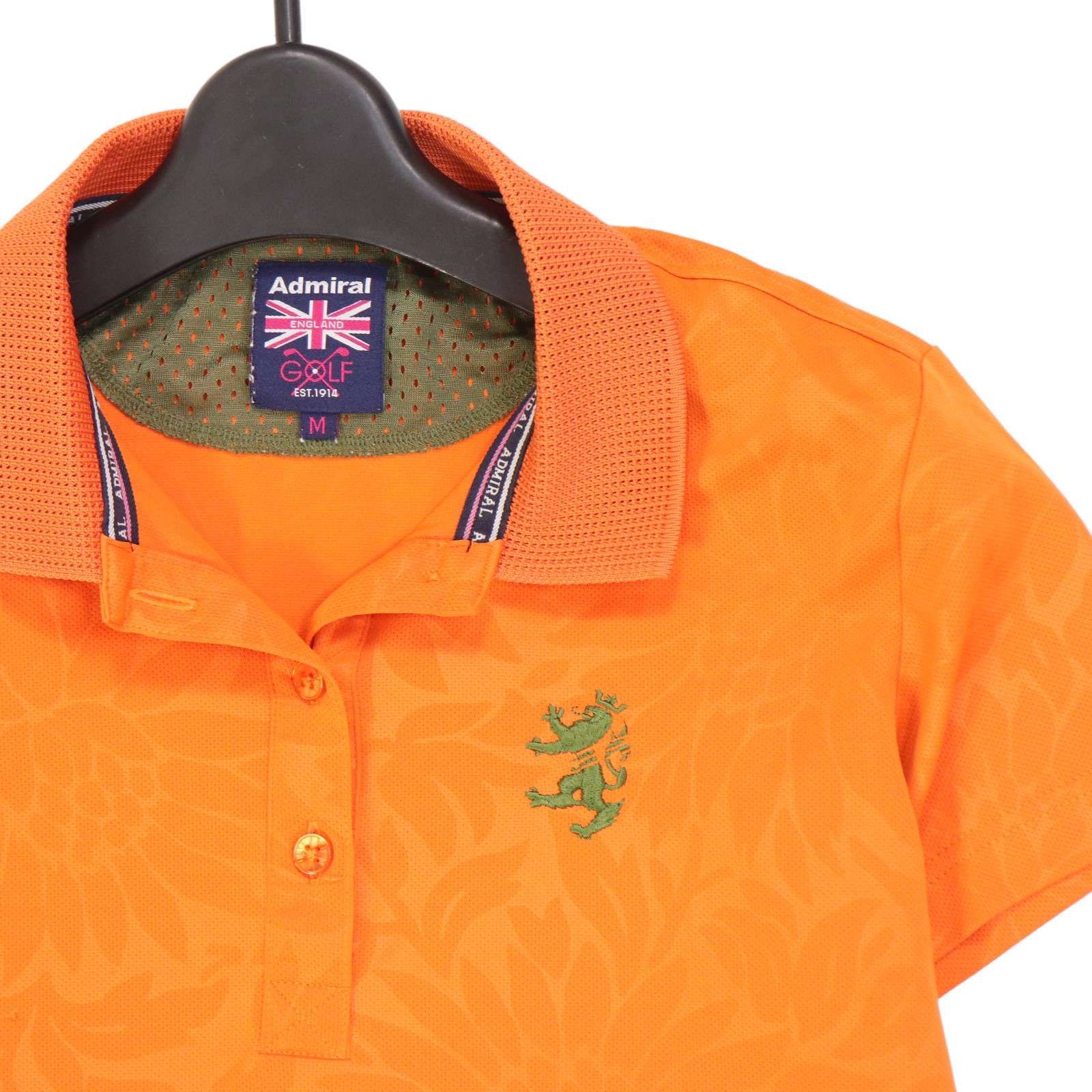 Admiral - coco 未使用品 アドミラルゴルフ Admiral Golf メンズ 半袖ポロシャツ M 白 ホワイト 総柄 アドミラル ゴルフ（Admiral GOLF）（メンズ）ゴルフウェア 半袖