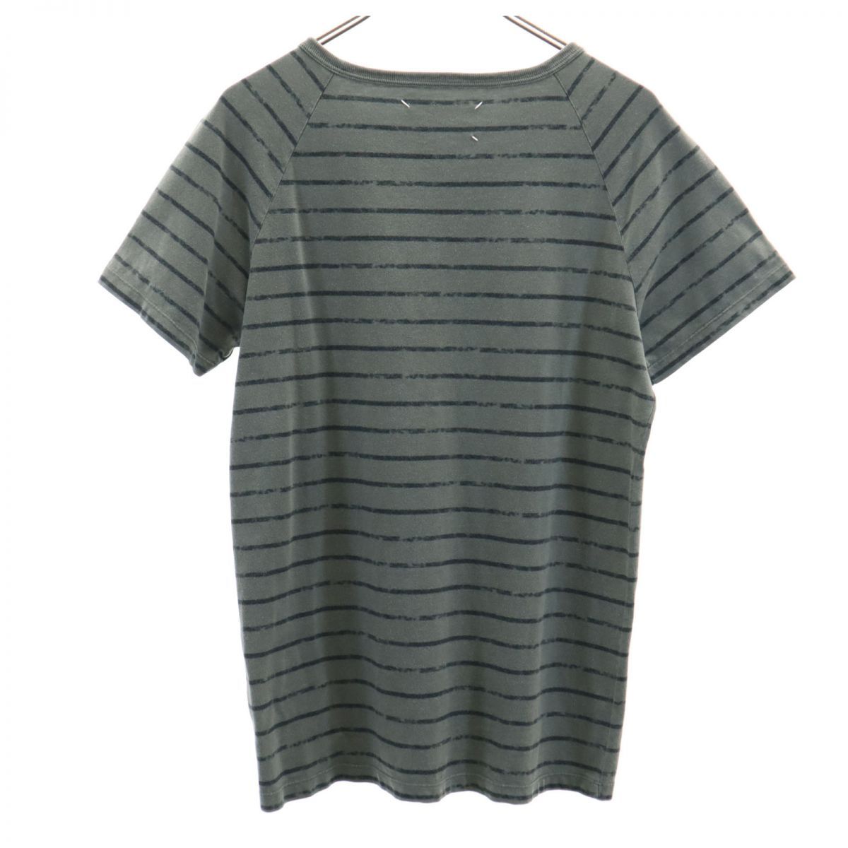 マルタンマルジェラ ボーダー 半袖 Tシャツ グレー MARTIN マルタンマルジェラ ボーダー 半袖 Tシャツ グレー MARTIN