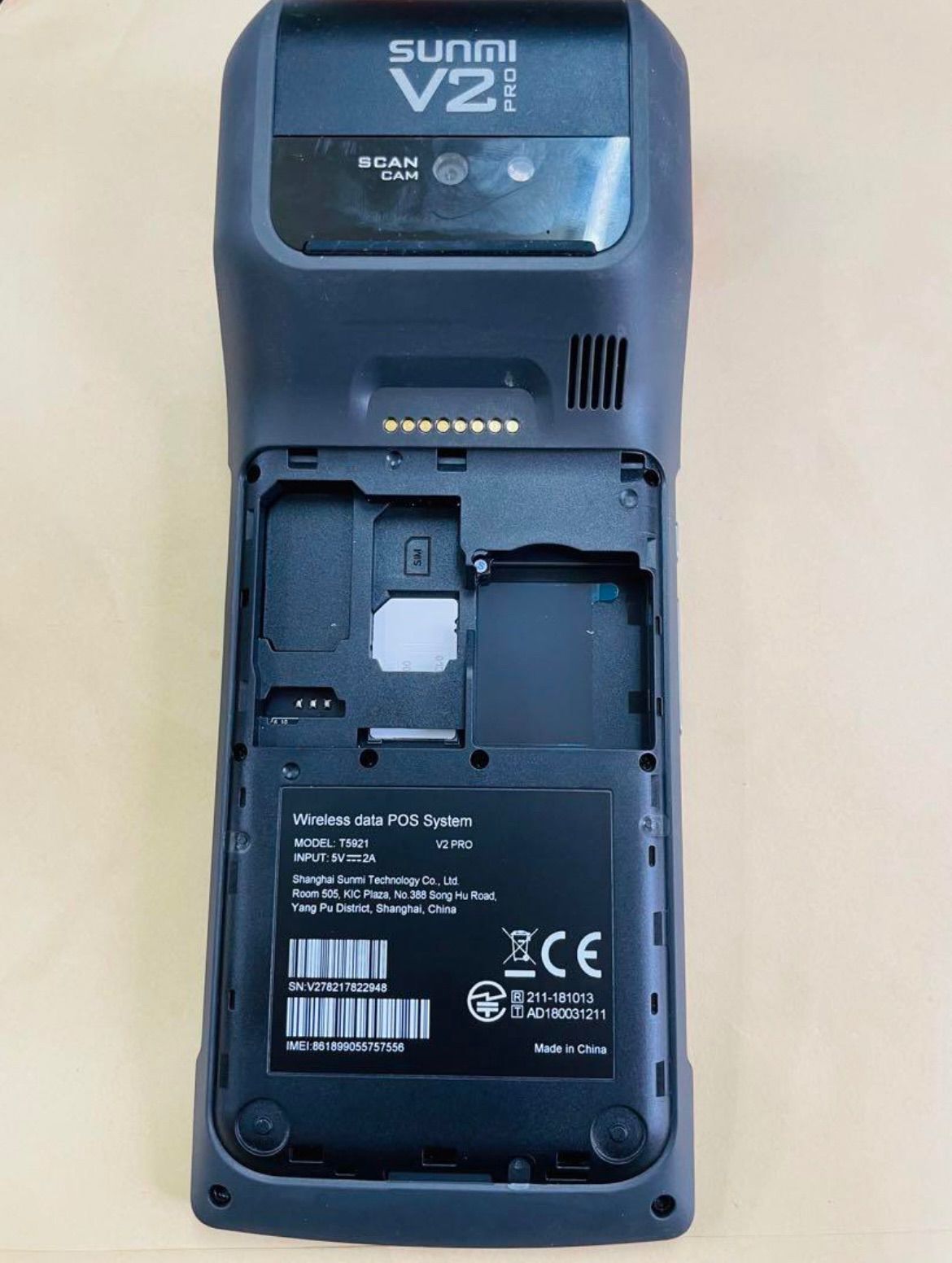 SUNMI V2 PRO モバイル決済端末 プリンター搭載 V2 PRO プリンタ搭載 Androidスマートターミナル│SUNMI サンミ