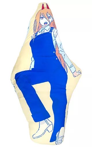 クッション・抱き枕・本体　パワー オリジナルビッグダイカットクッション 「チェンソーマン×ローソン キャンペーン」 Ponta会員・dポイントカード会員限定 マイレージキャンペーン当選品 中古】クッション・抱き枕・本体 パワー オリジナルビッグ