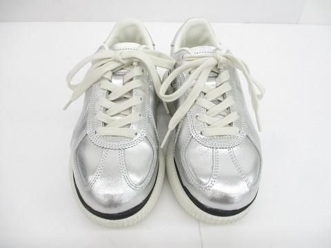 優 Onitsuka Tiger オニツカタイガー DELECITY デレシティ スニーカー 1183B874 22.5cm シルバー レディース