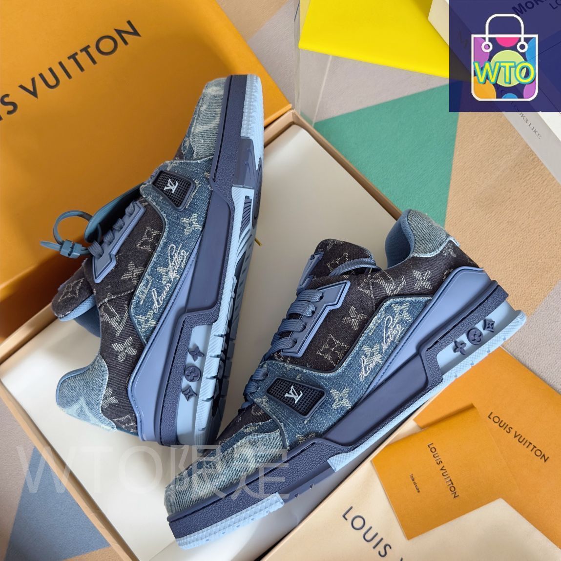 GWセール❤️LOUIS VUITTON❤️革靴シューズモカシン紺色7ハーフ26cm Louis Vuitton Moccasin Blue Casual Shoes for Men for sale | eBay