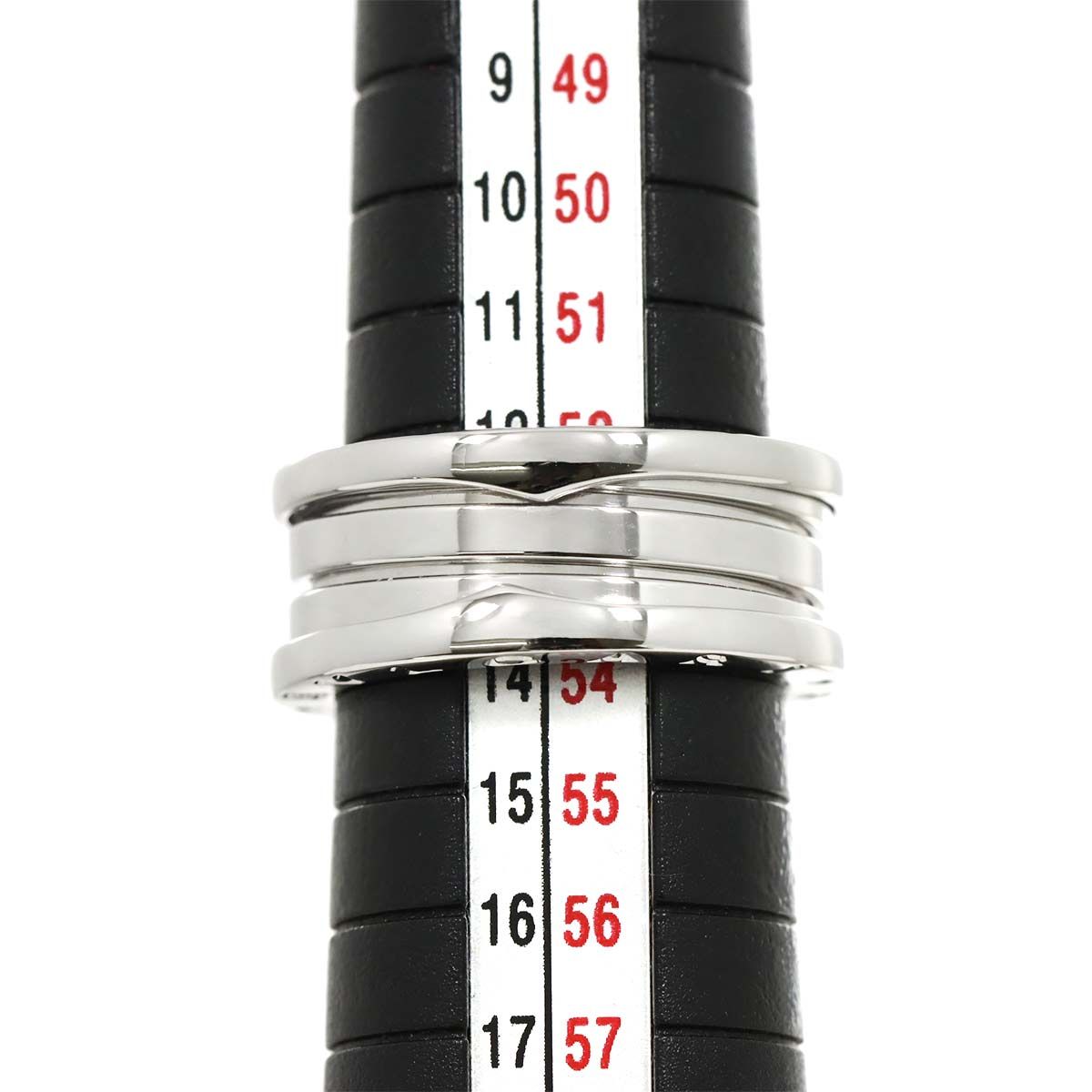 ブルガリ BVLGARI ビーゼロワン 3バンド #54 リング K18 WG ホワイト