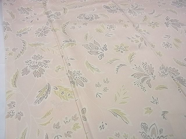 平和屋本店□極上 銀座もとじ 小紋 草花文 薄桜色地 逸品 DZAA1206kh4