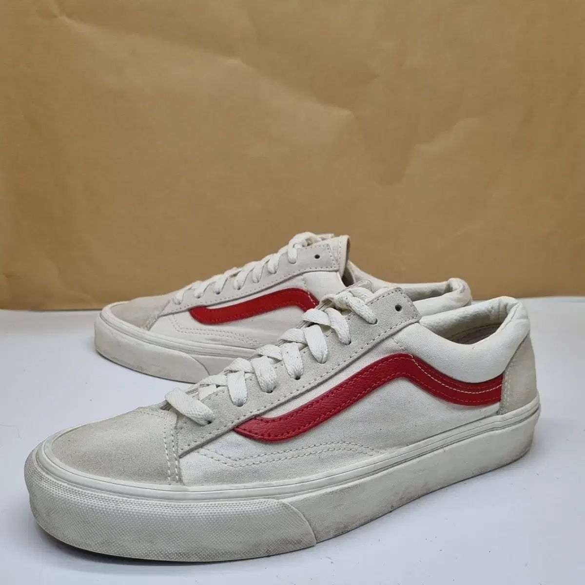 VANS スタイル36 レッド メンズスニーカー260_