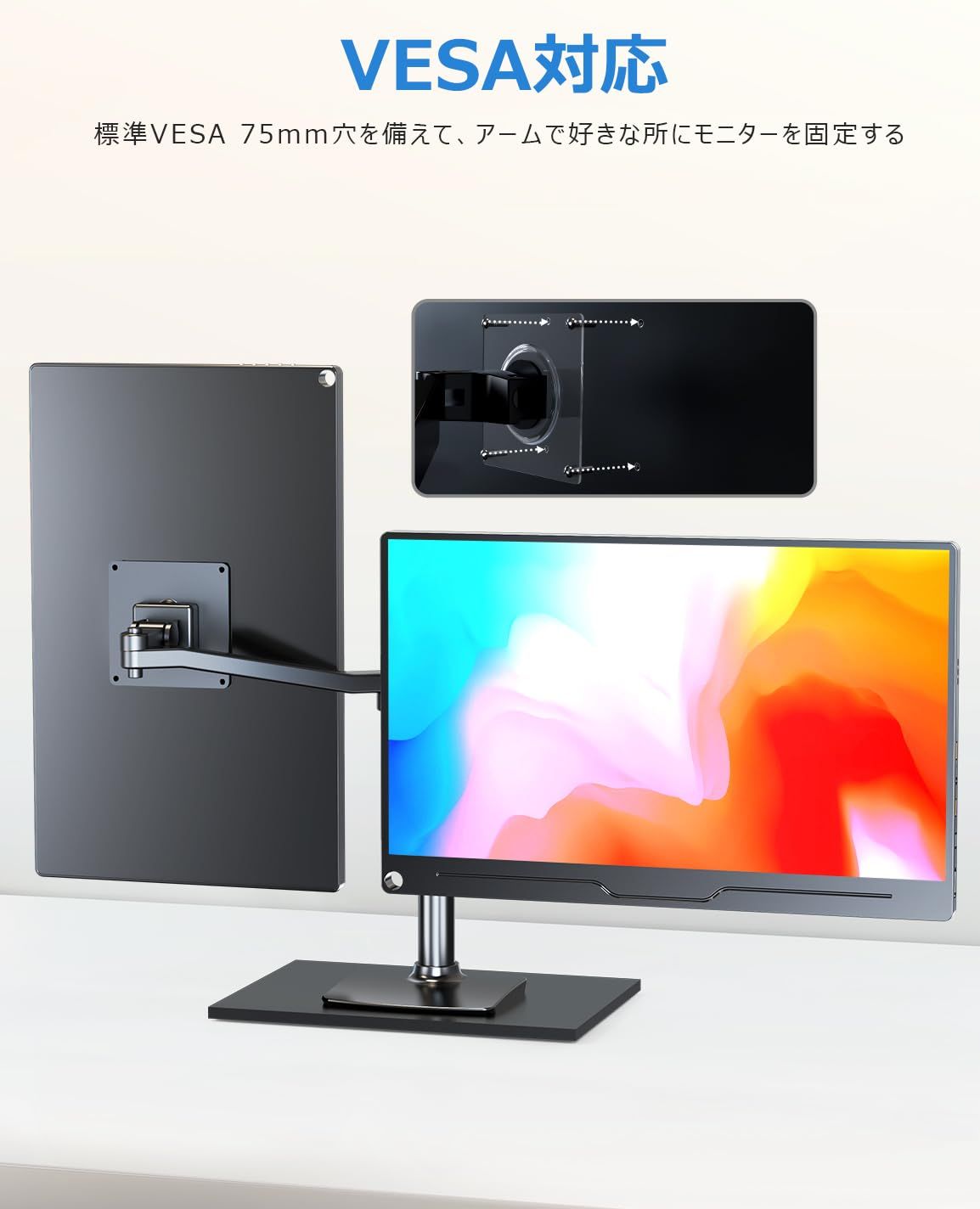 大人気 IPS液晶パネル ポータブルディスプレイ 薄型 軽量 ゲーミング用 