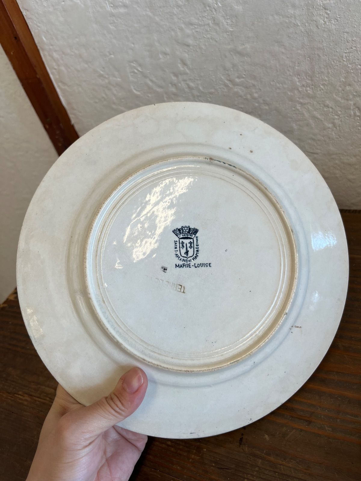 売り切り❤️フランスアンティーク❤️金縁皿2客(21cm) 年末売り切り❤️フランスアンティーク❤️金縁皿2客(21cm)