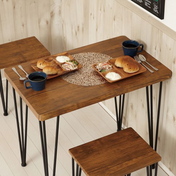 アートダイニング3点セット ヴィンテージブラウン 組立式 WWW_MERCADOAVALIA_COM_BR