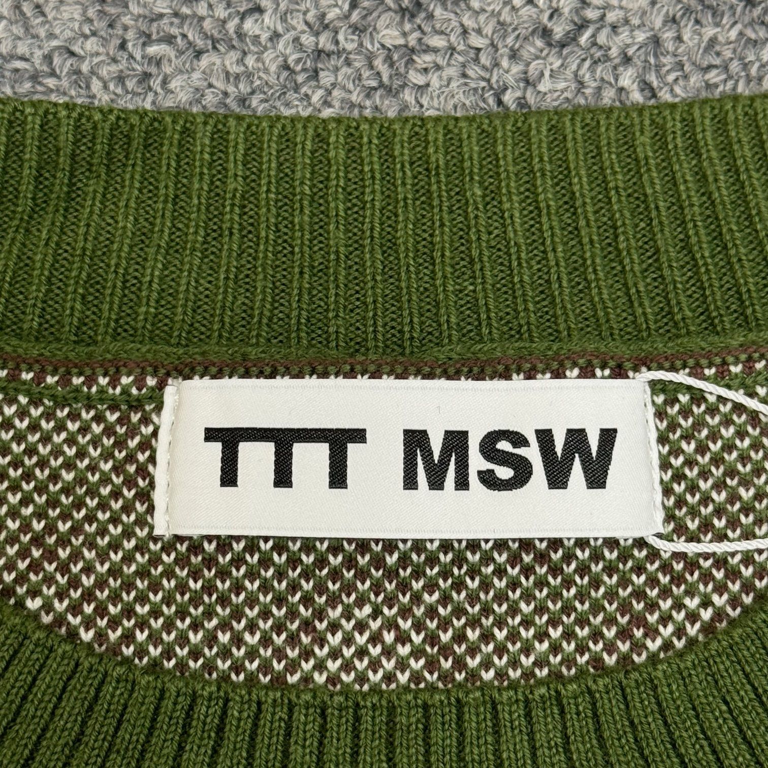 TTT MSW 23ss Diamond Knit Polo 未使用 TTT MSW 23SS Diamond Knit