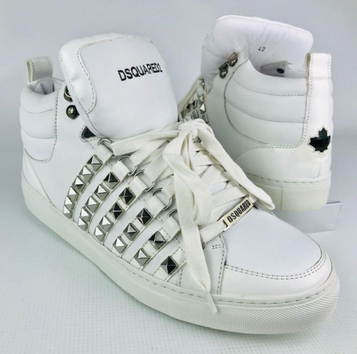 新品未使用☆DSQUARED2・ディースクエアード メンズ レザー切替