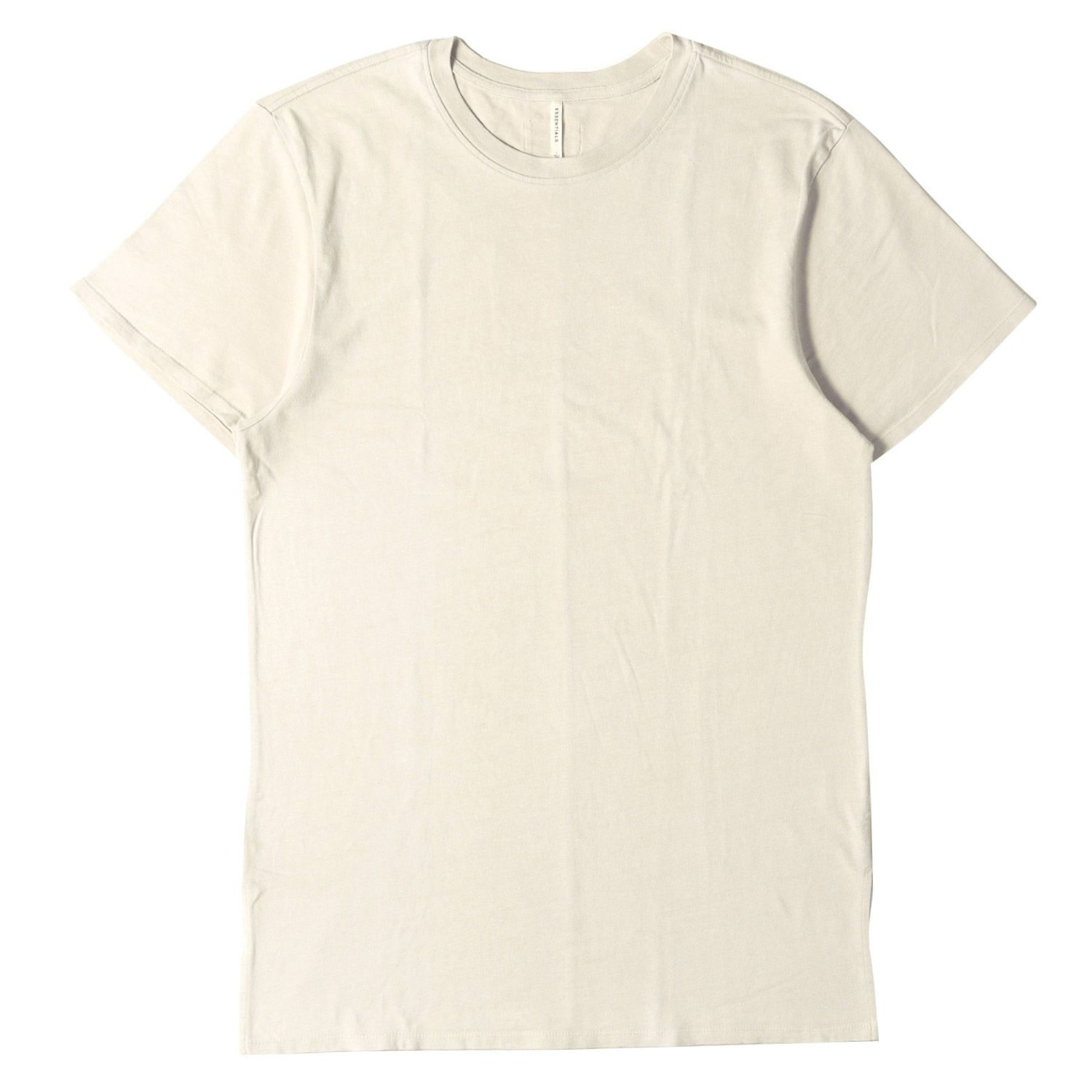 FEAR OF GOD ESSENTIALS フィアオブゴッド エッセンシャルズ Tシャツ ロングシルエット ヘビー クルーネックTシャツ ベージュ L トップス カットソー 半袖 ブランド