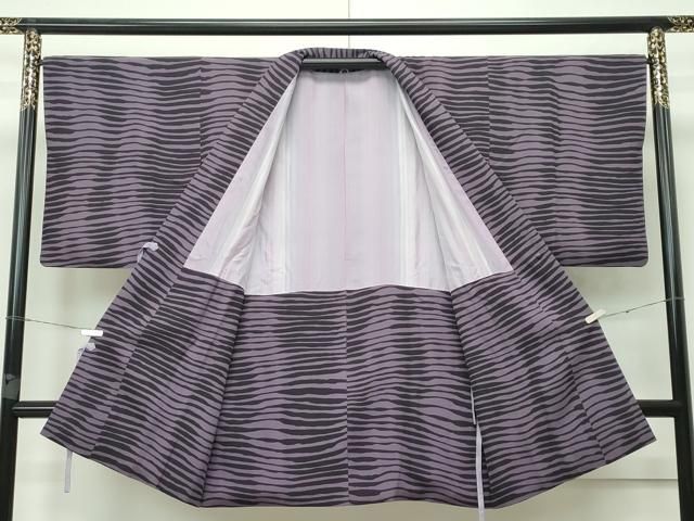 平和屋本店□極上 道中着 ロング丈 横段文 逸品 CZAA2550s5 - メルカリ