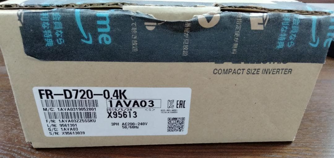 三菱電機 簡単小型インバータ FR-D720-0.4K