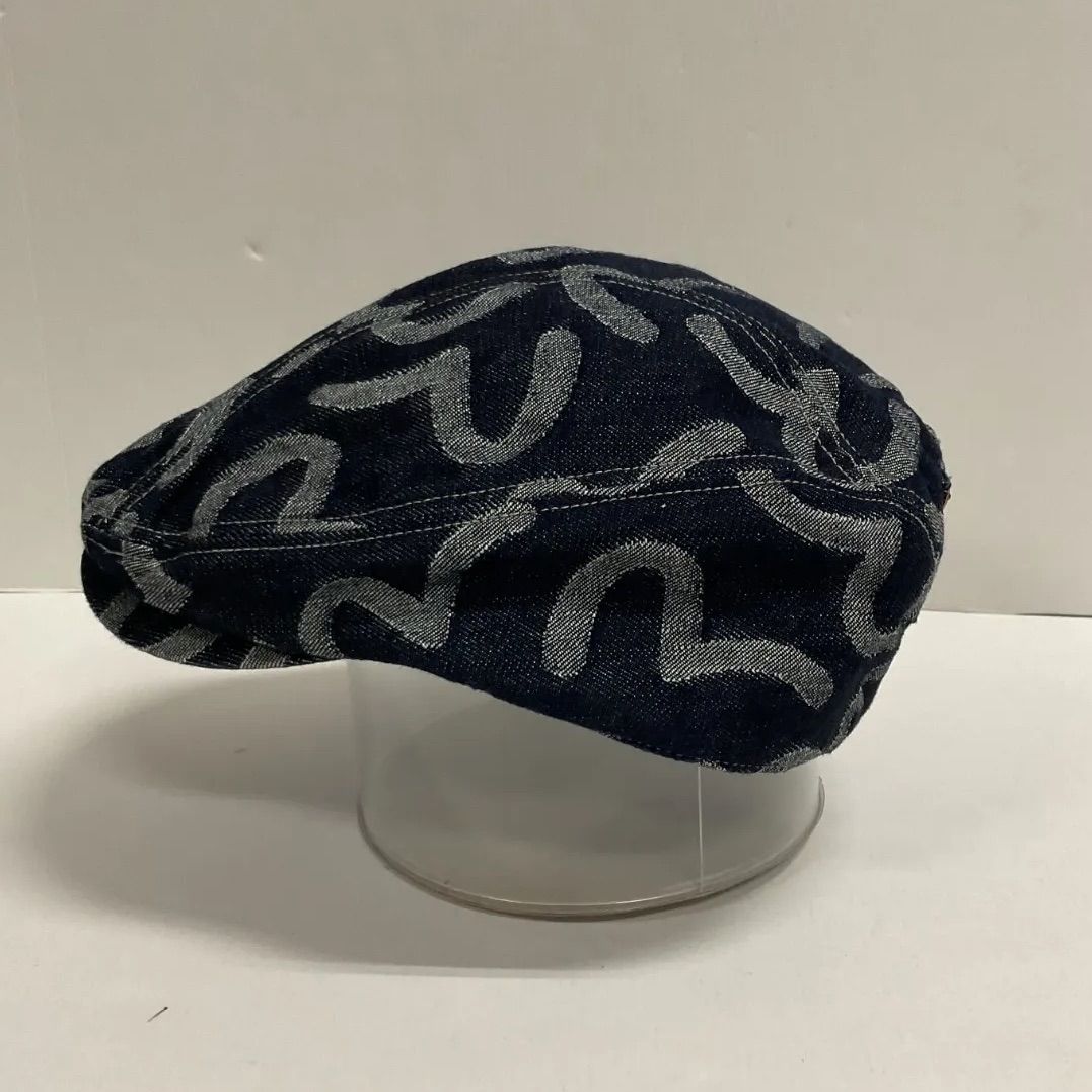 未使用EVISUカモメ刺繍ポケットYAMANEハンチング日本製M オールオーパー仏頭ジャカードとカモメ刺繍 ルーズフィット デ