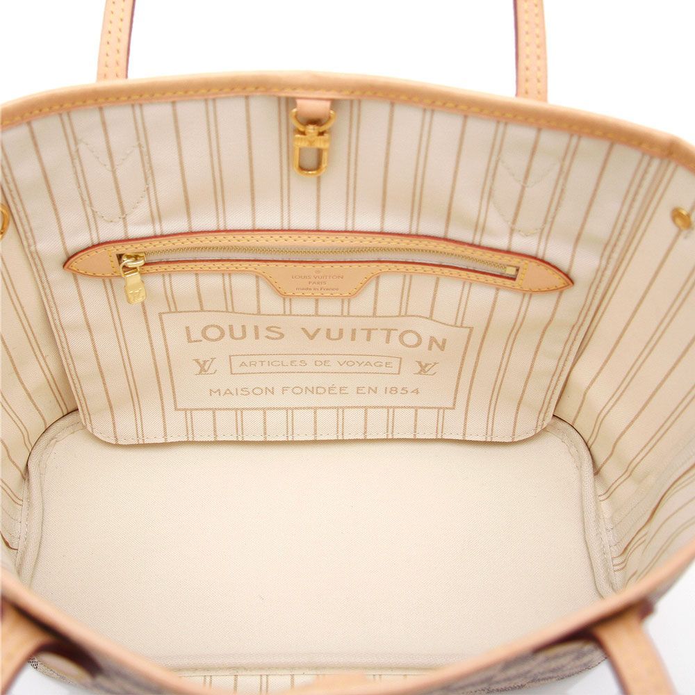 中古 良品】ルイヴィトン トートバッグ ダミエ・アズール ネヴァーフル