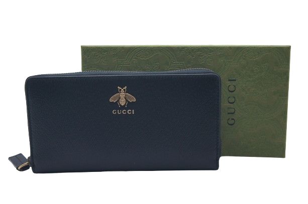 【新品同様】GUCCIグッチ アニマリエ アラウンドウォレット 523667 GUCCI グッチ アニマリエ レザー ジップアラウンドウォレット