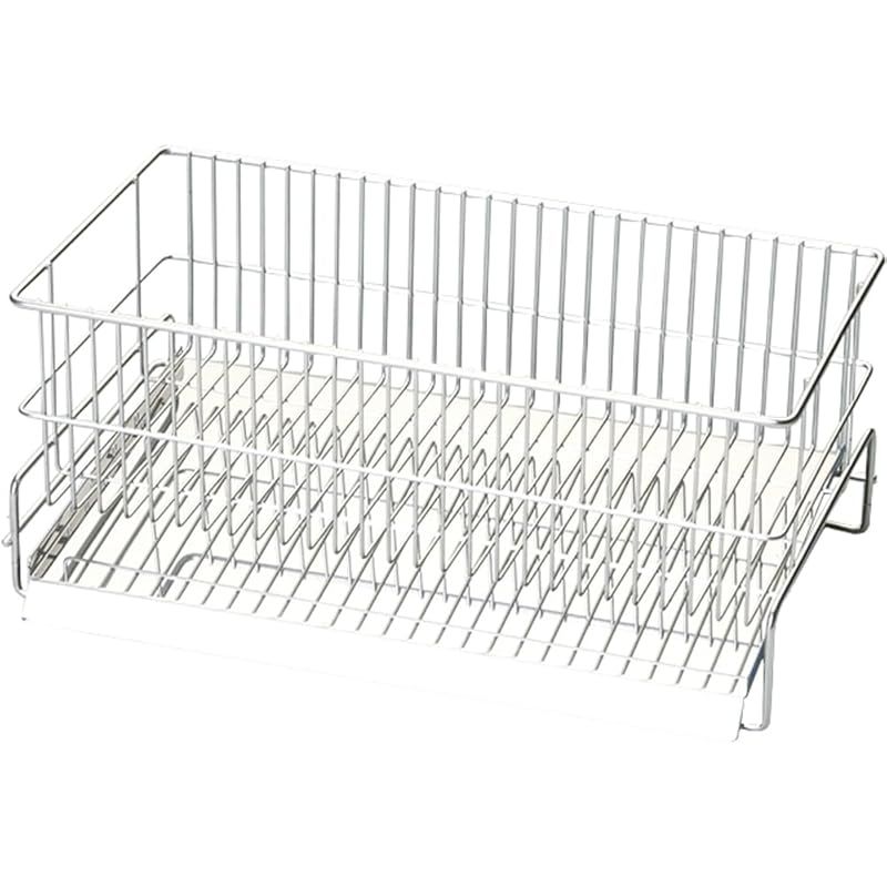 タマハシ 水切り 水切りラック スリム縦型 食器 日本製 ステンレス 縦35cm×横19cm 水が流れる MZ-001 0