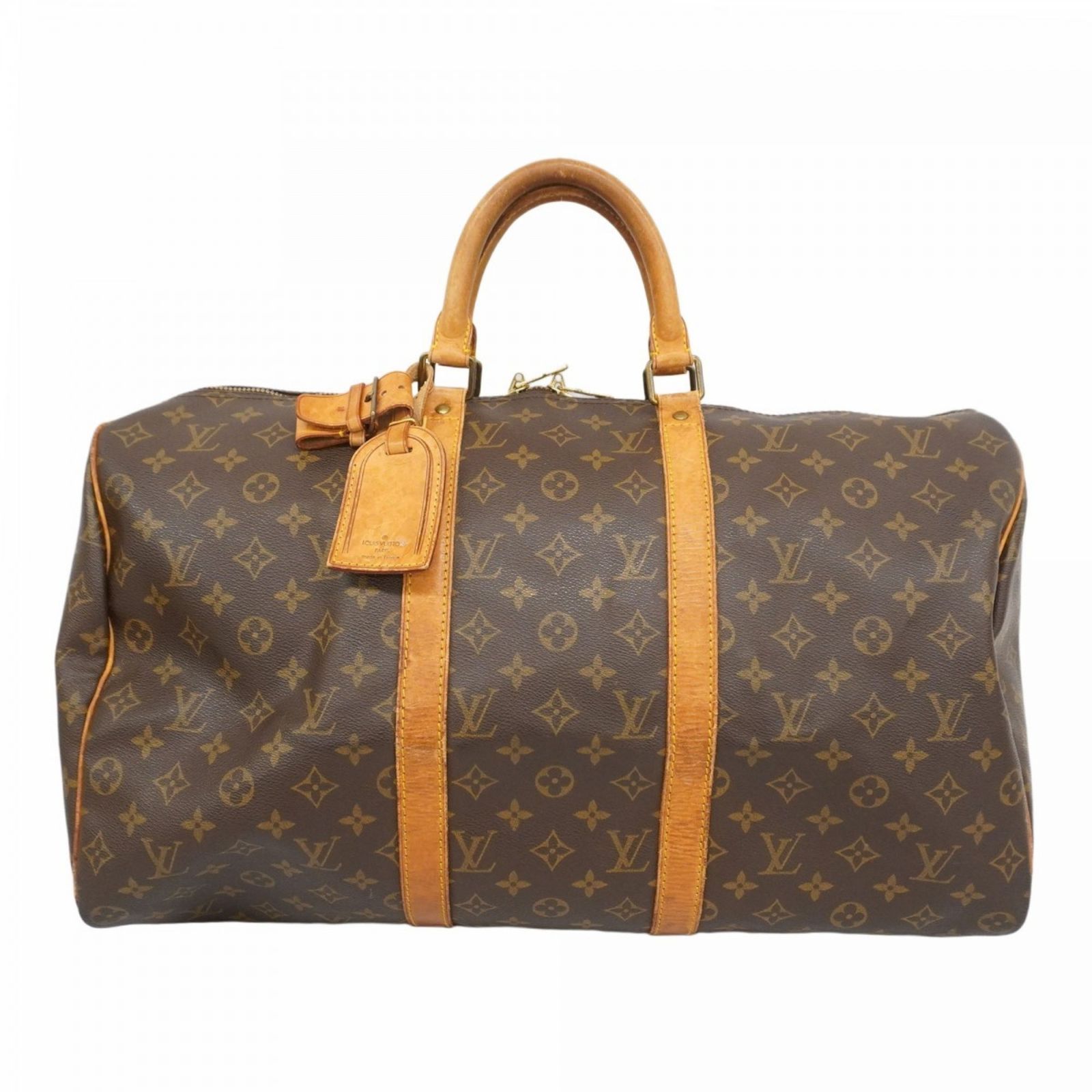 Louis Vuitton ボストンバッグ モノグラム キーポル　ブラウン ルイヴィトン モノグラム キーポル55 USA製 ブラウン M41424