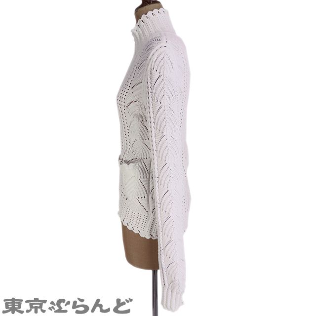 シャネル CHANEL ニット カーディガン P23318V01578 ホワイト コットン