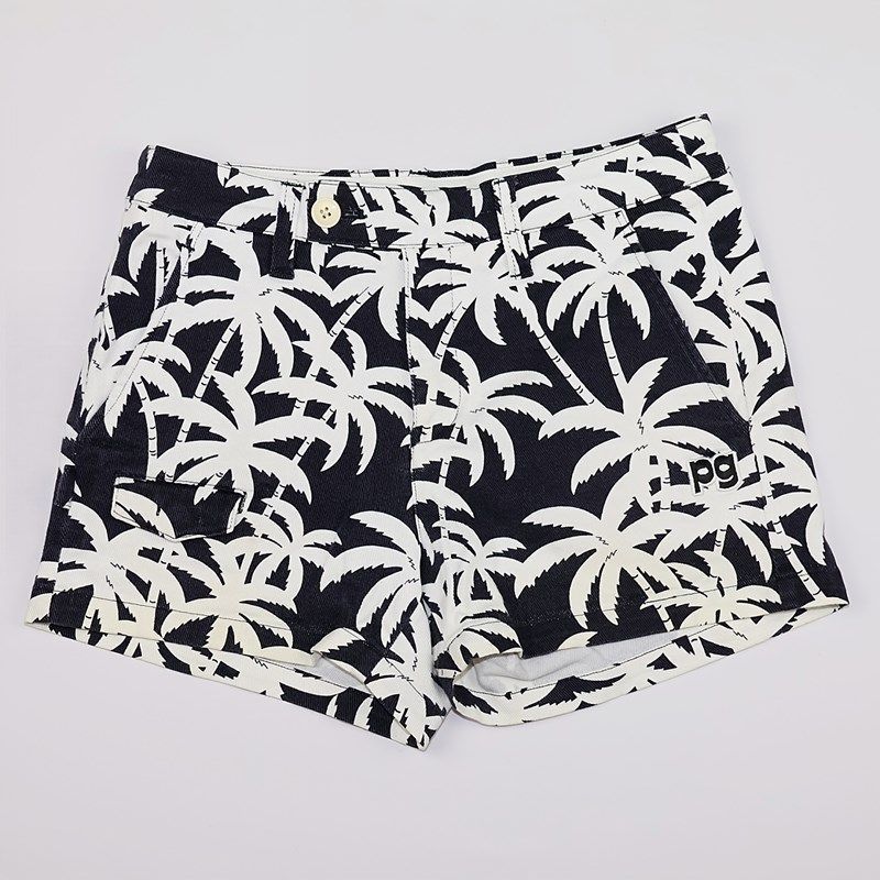 新品タグ付きパーリーゲイツヤシの木柄ショートパンツサイズM