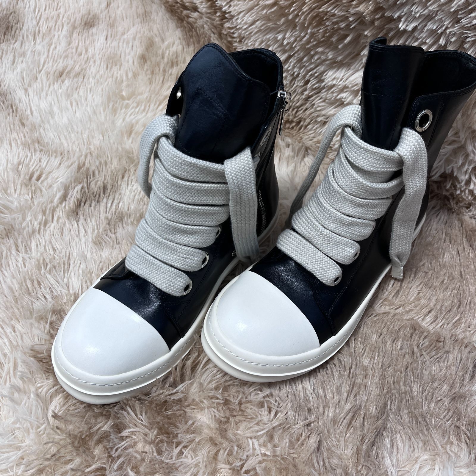 Rick owens ラモーンズ ジャンボレース サイズ...41/42/43 - メルカリ