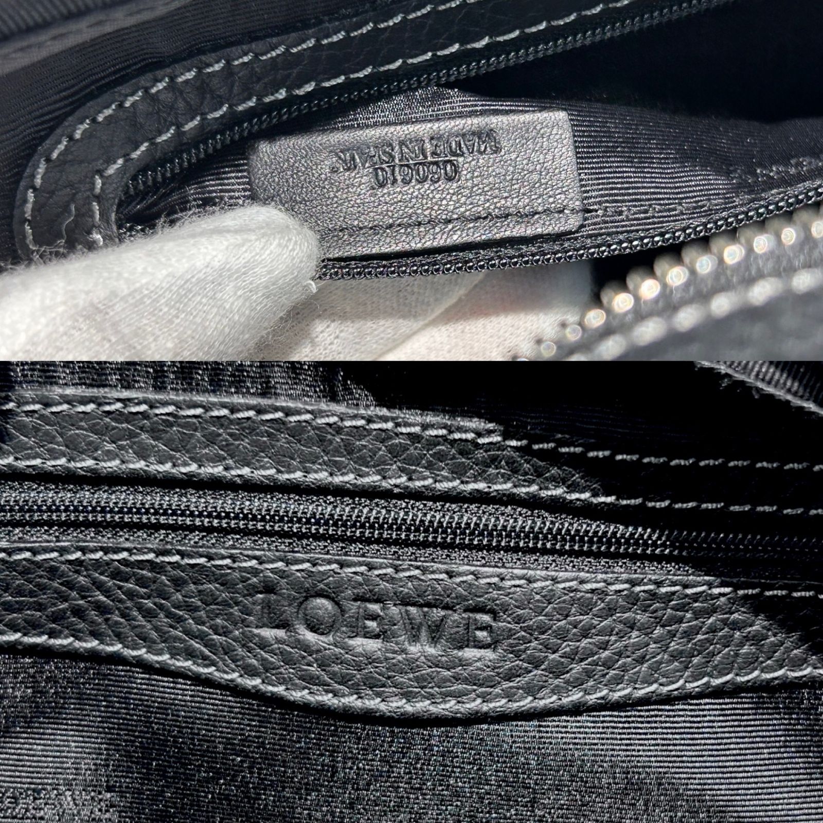 LOEWE (ロエベ) BOLSO SENDA 4 NEGRO センダ ハンドバッグ ショルダー 