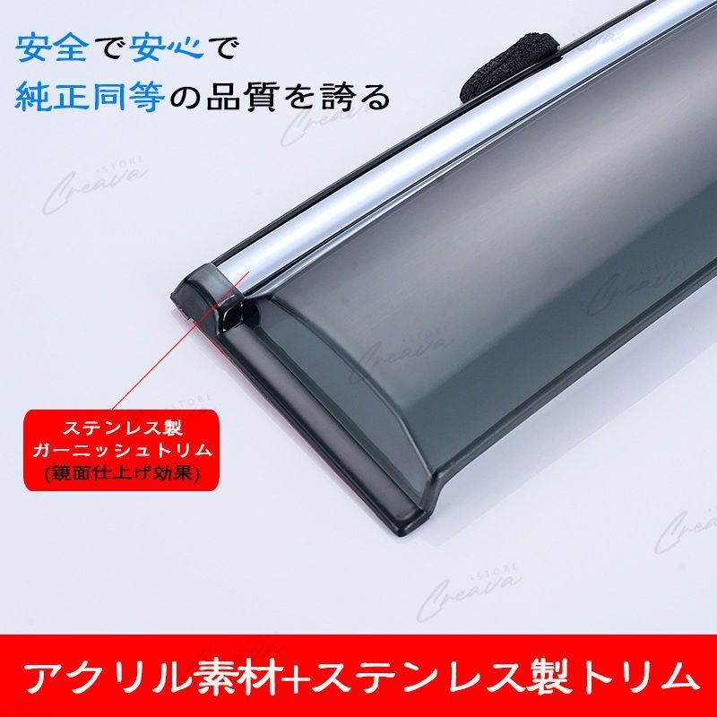 アウディ Ａ３ ドアバイザー ウインドウバイザー サイドバイザー 1台分セット スモーク 左右セット