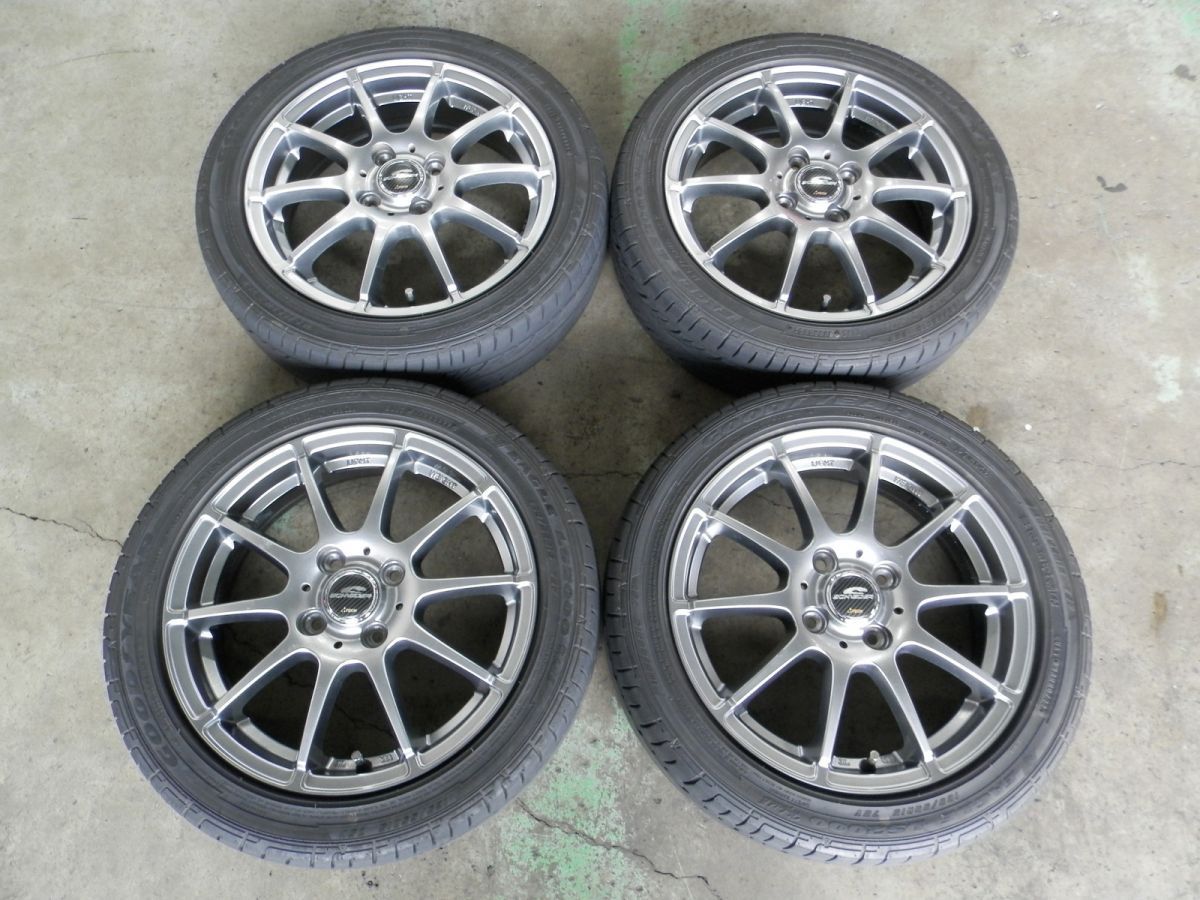 SCHNEIDER TECH 15インチ 社外アルミホイール付ラジアルタイヤ 4本SET 165|55R15 2025年製 4.5J 43 4H 100
