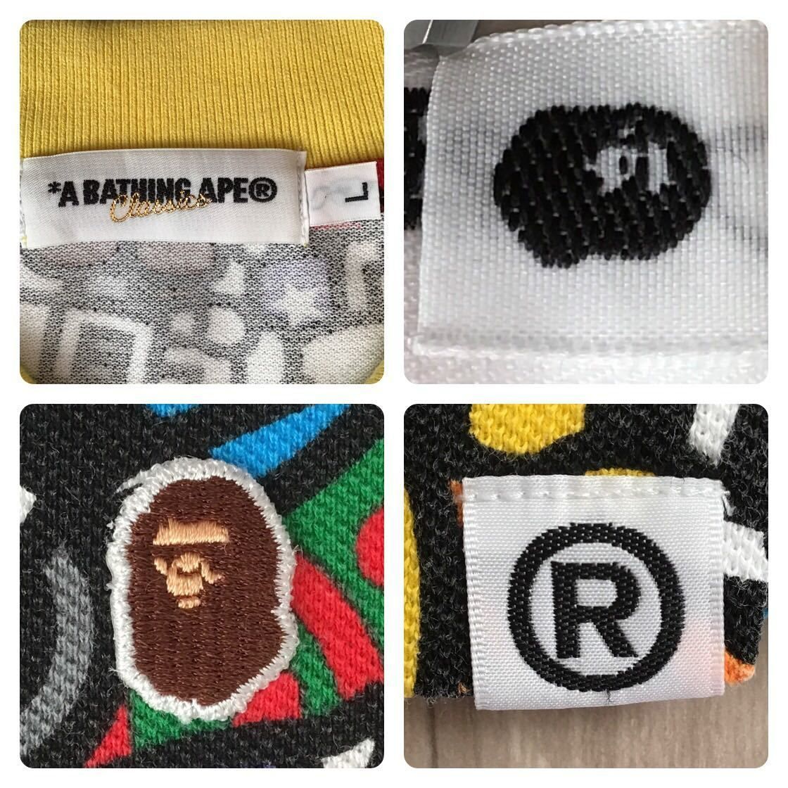 マイロ アニマル サファリ ポロシャツ Lサイズ a bathing ape BAPE 
