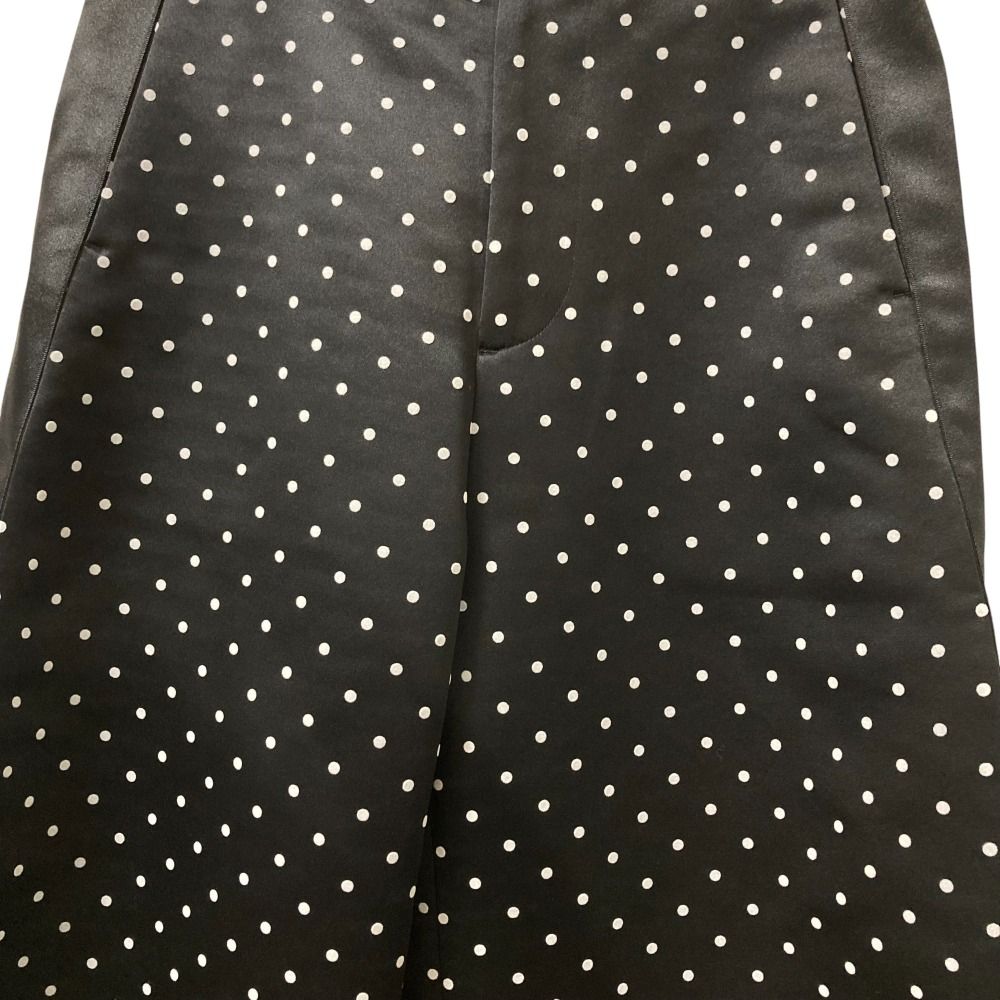 23AW Sacai サカイ Polka Dot Flock Print Pant ワイドパンツ 23-06944 サイズ0 ブラック レディース 古着