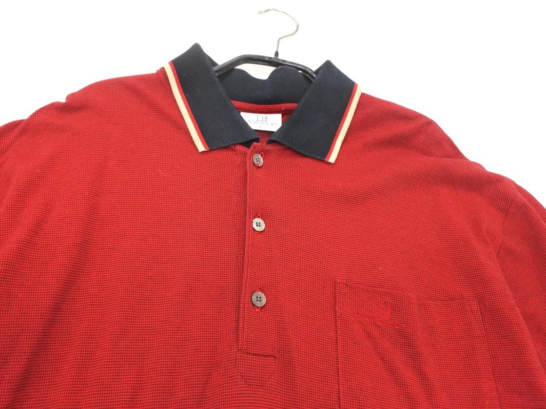 ダンヒル.ポロシャツ 新品] 80's イタリア製 デッドストック ダンヒル ポロシャツ