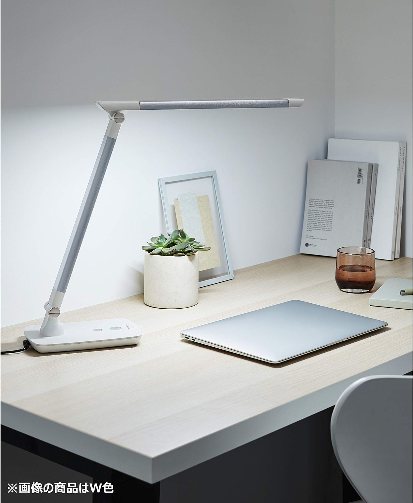 パナソニック LEDデスクライト 置き型 文字くっきり光 折り畳み可 昼光色 調光機能付 ダークグレー SQ-LD310-K