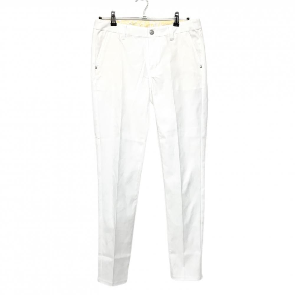 ラウドマウス パンツ 白 星地模様 シューティングスター ストレッチ UVカット レディース LL ゴルフウェア LOUDMOUTH