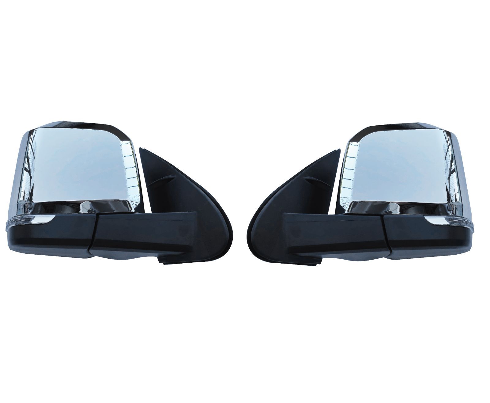 ハイエース レジアスエース 200系1-6型デザイン メッキ ドアミラー LED ウインカー付き 電動格納 サイドミラー 左右セット
