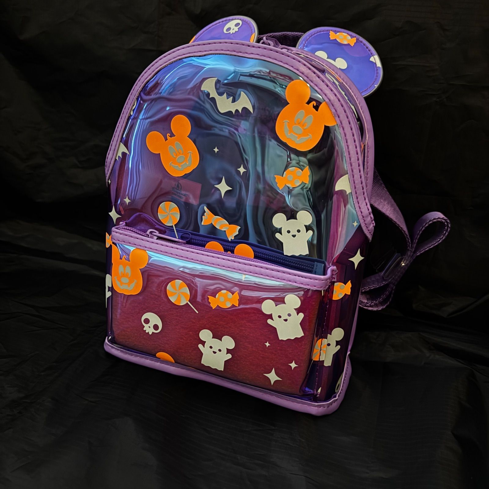 一点限り ディズニー ハロウィン ミッキー夜光リュック Glow in the